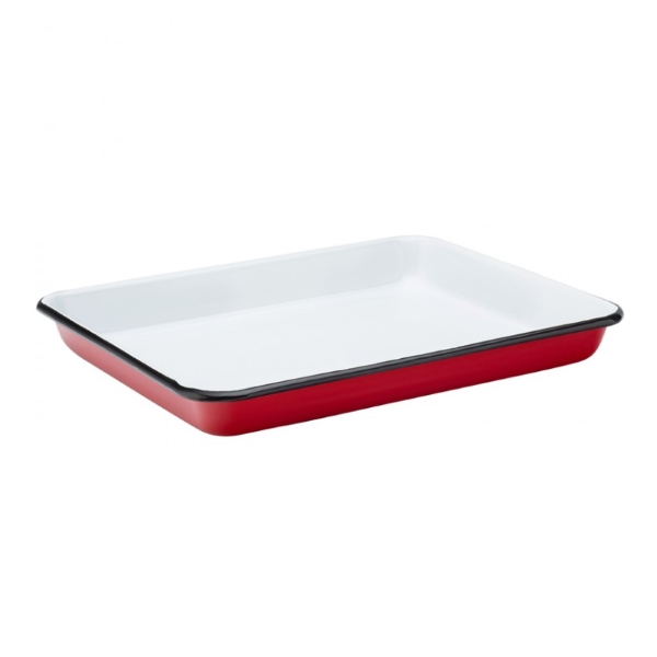 Eagle Enamel Red Baking Tray 11" (28cm) Dentons